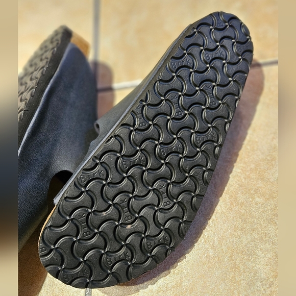 Birkenstock Men's Arizona Birko Flor Sandals, Black 43 M, Regular Width - Picture 7 of 14